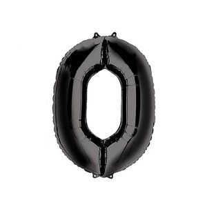 40 Inch Black Number "0" Balloon